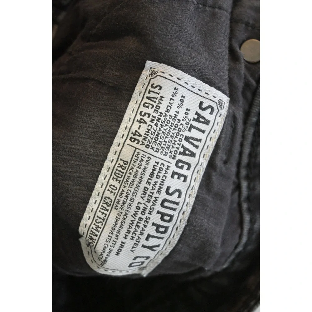 Salvage Supply Company Mayhem Boot Jeans Mens 40x32 Black Regular Fit Excellent
